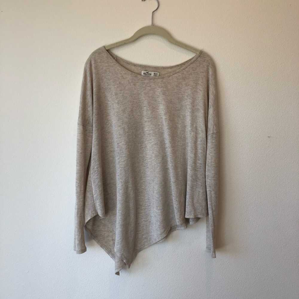 Hollister tan long sleeve